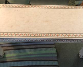 PRE-SALE. GRANITE COFFEE TABLE. UNIQUE. HEAVY. BEAUTIFUL INLAY. $200.00