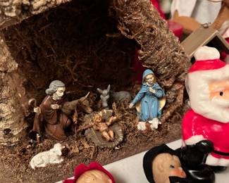 This is a beautifully crafted Nativity scene.