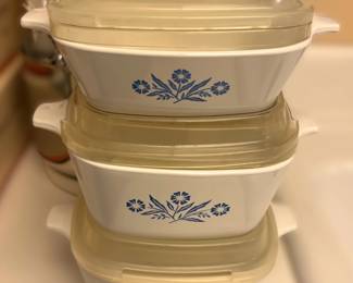 Vintage Corning Ware  -  Blue Cornflower Pattern...this is not the only available corning ware!