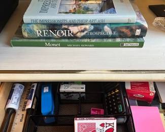 Some of the office items and books for sale here in Livonia