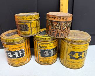 5 Empty Tins $25.00