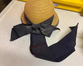 Wicker Hat with Long Bow $12.00