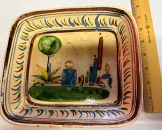 Made in Mexico 8" Pottery Platter $12.00