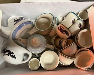 28 Piece Dragon Japanese Tea and Sake Set $40.00