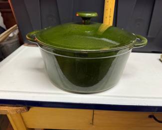 Cast Iron Green Pot (see next photos for condition) $15.00