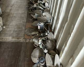 Multiple high-powered 12" high-velocity fans (approx. 2,500 CFM airflow)