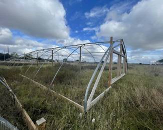Greenhouse Farm Liquidation in Beasley Tx . Three greenhouses are already built, and additional materials are available to construct more.