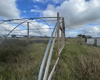 Greenhouse Farm Liquidation in Beasley Tx . Three greenhouses are already built, and additional materials are available to construct more.