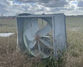 Greenhouse Farm Liquidation in Beasley Tx offers many greenhouse ventilation fans made from heavy-duty galvanized steel.