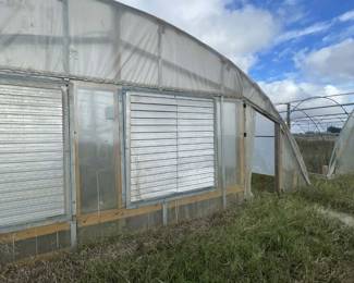 Greenhouse Farm Liquidation in Beasley Tx . Three greenhouses are already built, and additional materials are available to construct more.