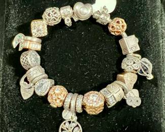 Pandora sterling charm bracelet 