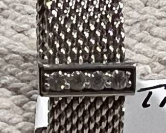 Tiffany Sterling, and diamond mesh ring