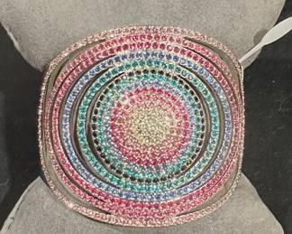 Swarovski Rainbow bracelet w/matching earrings