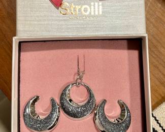 Stroilli necklace, earring and ring (ring not shown in this picture)