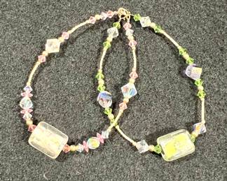 10K and glass bracelets 