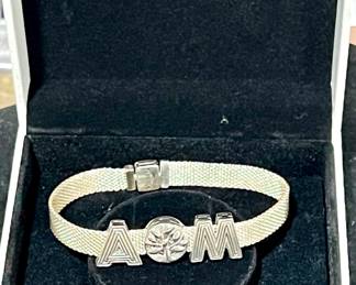 Pandora "A" & "M"  and tree charm 
