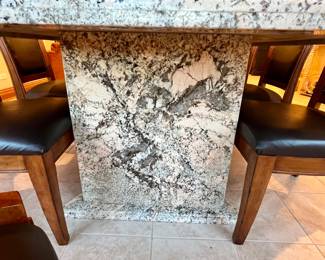 Custom made Granite table - seats 16 - w/pads - legs