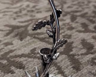 Bud vase featuring rabbit, 19th c.