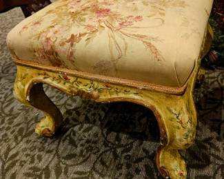 LOUIS XV gilt and hand painted, circa 1765, very rare