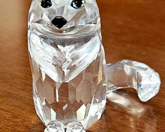 Crystal Cat Swarovski retired 
