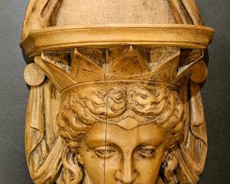 C. 1800 Italy, hand carved neoclassical mascaron set of two. Absolutely stunning must see!