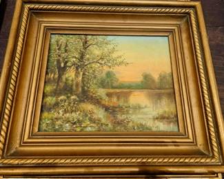 Original oil signed by Annie Lancaster 1953