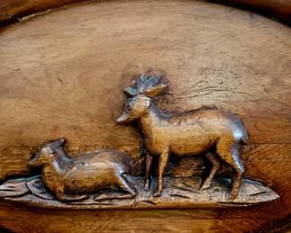 Detail of sideboard carving