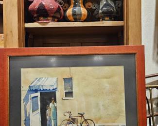 Original 1970s era watercolor, signed