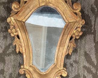 Small Baroque 18th c. Florentino, Italy. Mirror, gorgeous