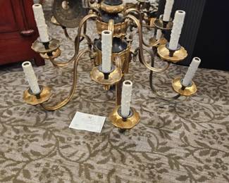 Amazing 19th c. Bronze and dore gold chandeliere