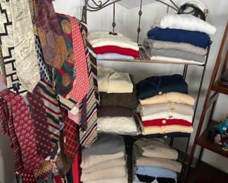 Casmere sweaters and silk ties