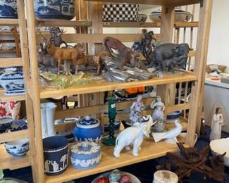 Figurines, Wedgwood. alabaster eggs and more!