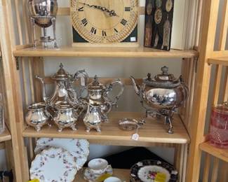 English china, silver-plated items