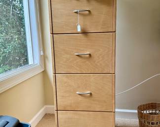 Filing cabinet and shredder