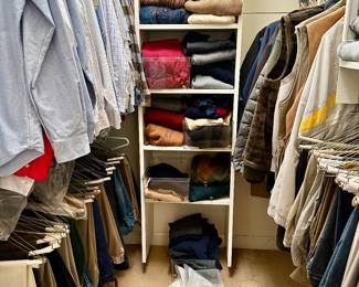 Men's clothes of all kinds