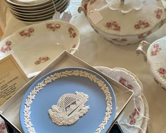 Wedqwood in the front and German porcelain in the back