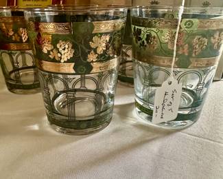 Vintage painted barware