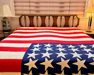 Ralph Lauren American Flag King Quilt