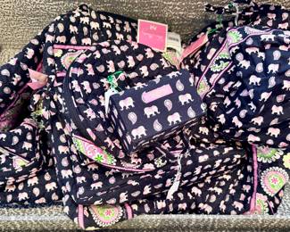 Vera Bradley totes and travel accessories. Many new with tags.