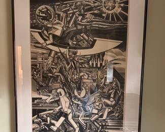 Donald Carr signed lithograph