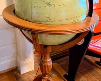 Vintage Replogle 16” Illuminated Library Globe. Illumination needs to be repaired.