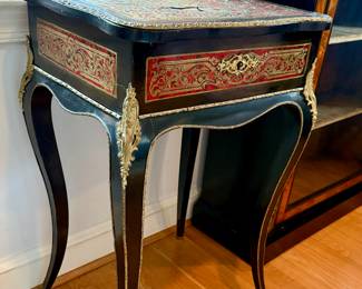 Napoleon lll style inlaid vanity