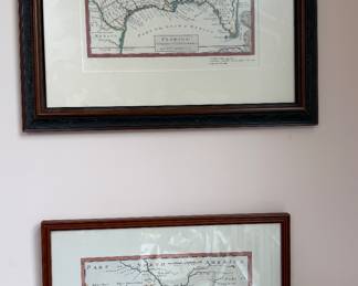 Florida facsimile after H Moll original from 1728