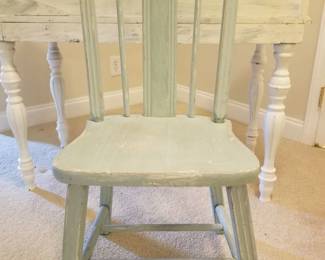 Vintage Writing Desk and Side Chair - Chair Detail