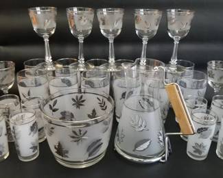 Libbey "Silver Leaf" Glassware - 29 Pieces