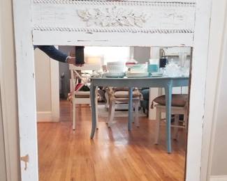 White Trumeau Wall Mirror