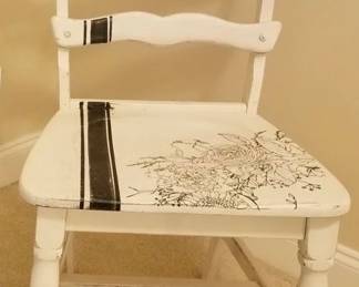 Shabby Chic Painted Accent Side Chair
