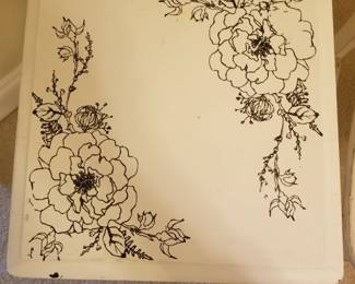 Shabby Chic Painted Side Table - Top Detail