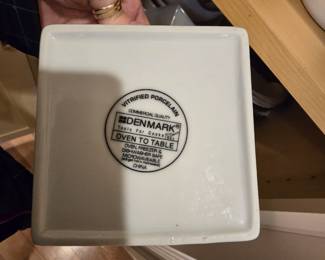 Denmark, white serving dishes