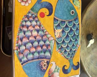 Nice Italian pottery pieces available in the kitchen